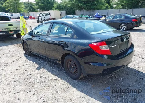 2012 Honda Civic Lx from USA, damaged, VIN 19XFB2F53CE351404